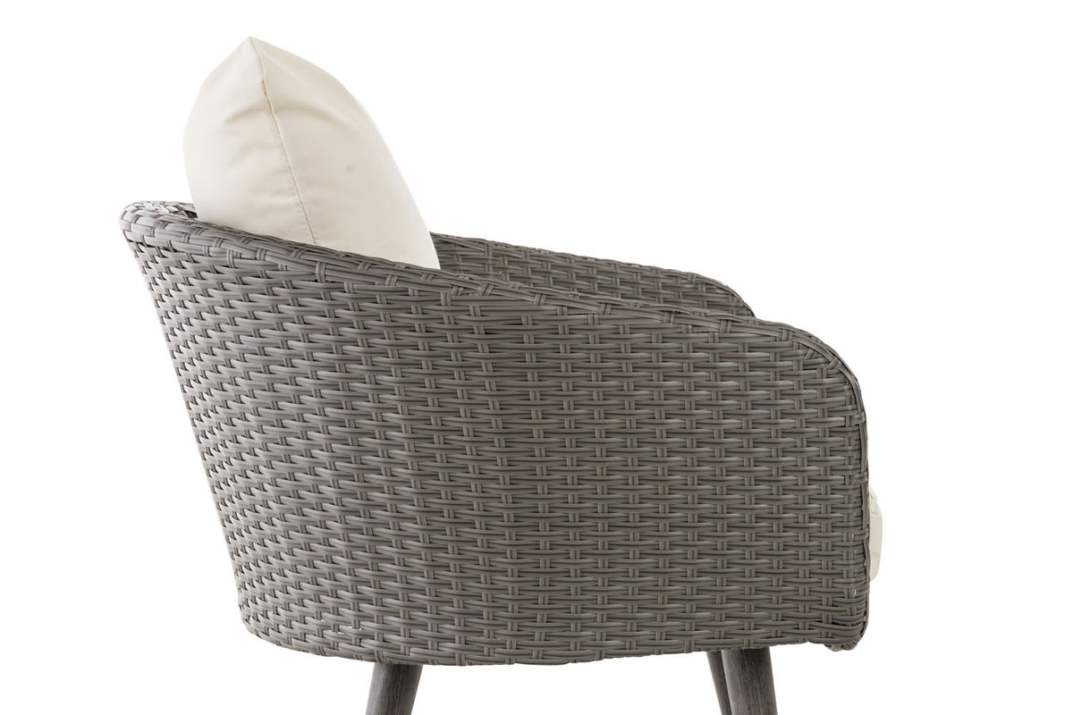 Sessel Ameland Flach cremeweiß 45 cm (Dunkelgrau) – Ansicht 9