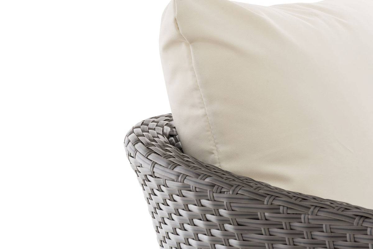 Sessel Ameland Flach cremeweiß 45 cm (Dunkelgrau) – Ansicht 10