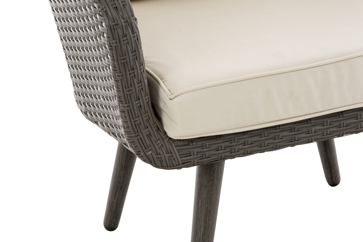 Sessel Ameland Flach cremeweiß 45 cm (Dunkelgrau) – Ansicht 11