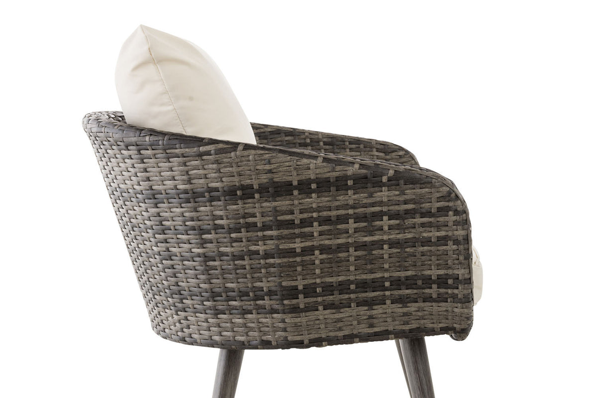 Sessel Ameland Flach cremeweiß 45 cm (Dunkelgrau) – Ansicht 15