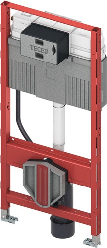 WC-Modul TECEprofil Bauhöhe 1200 mm mit Uni-Spülkasten - VPE: 10