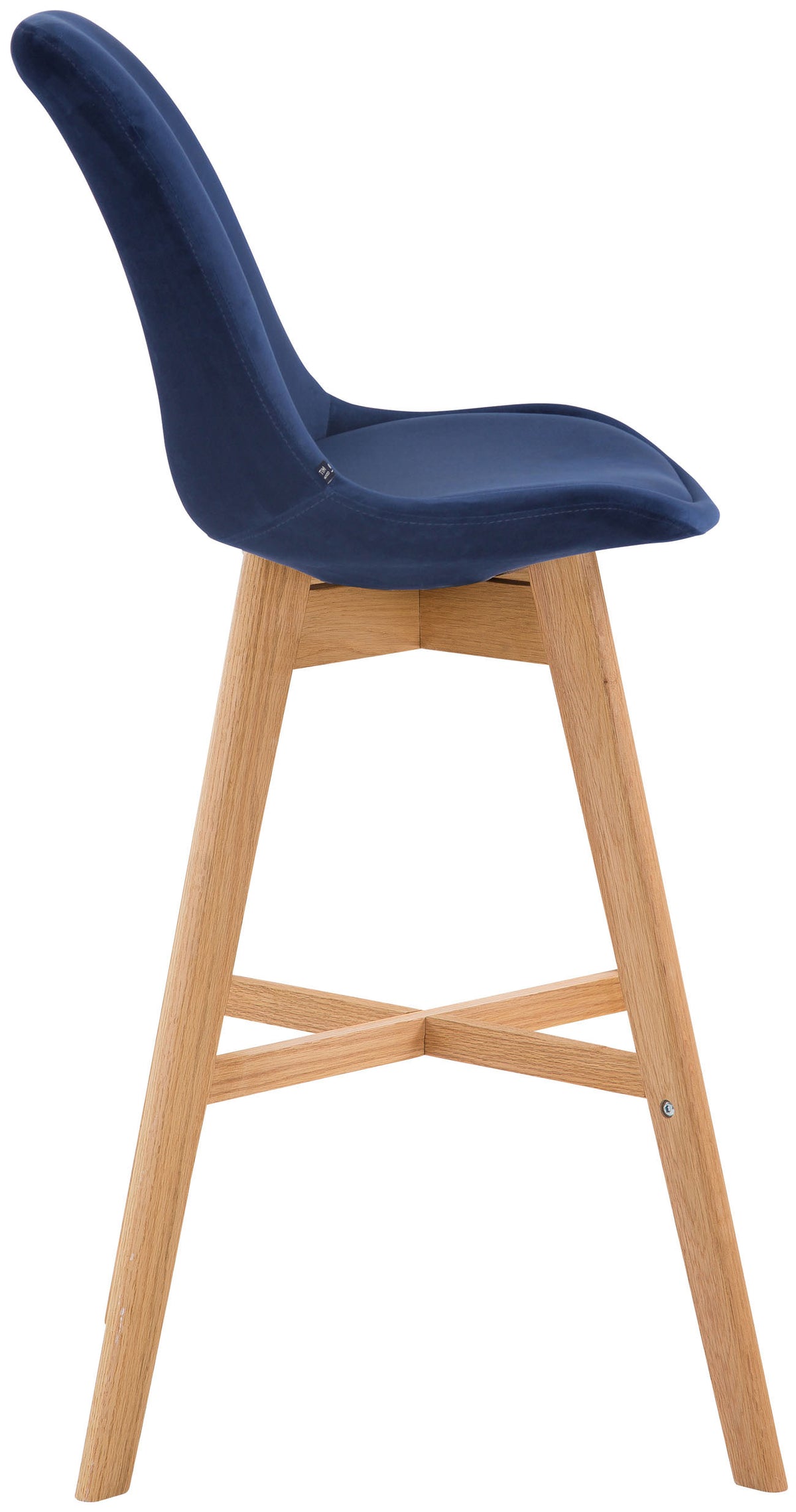 2er Set Barhocker Cannes Samt natura – Ansicht 3