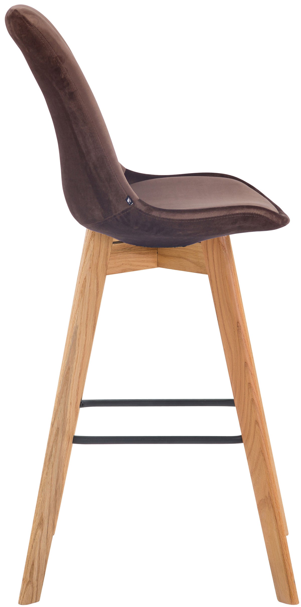 2er Set Barhocker Metz Samt natura – Ansicht 6