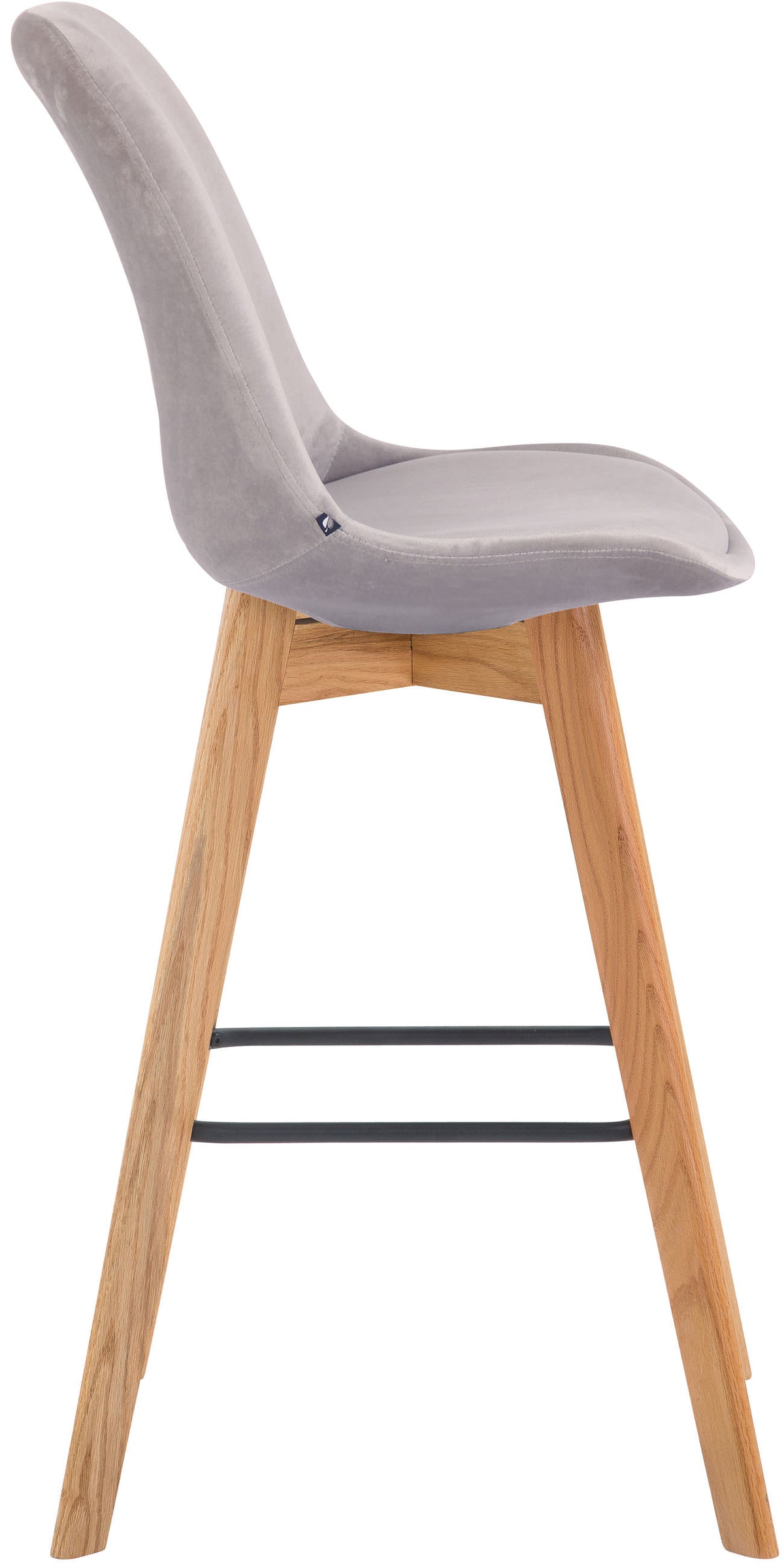 2er Set Barhocker Metz Samt natura – Ansicht 15