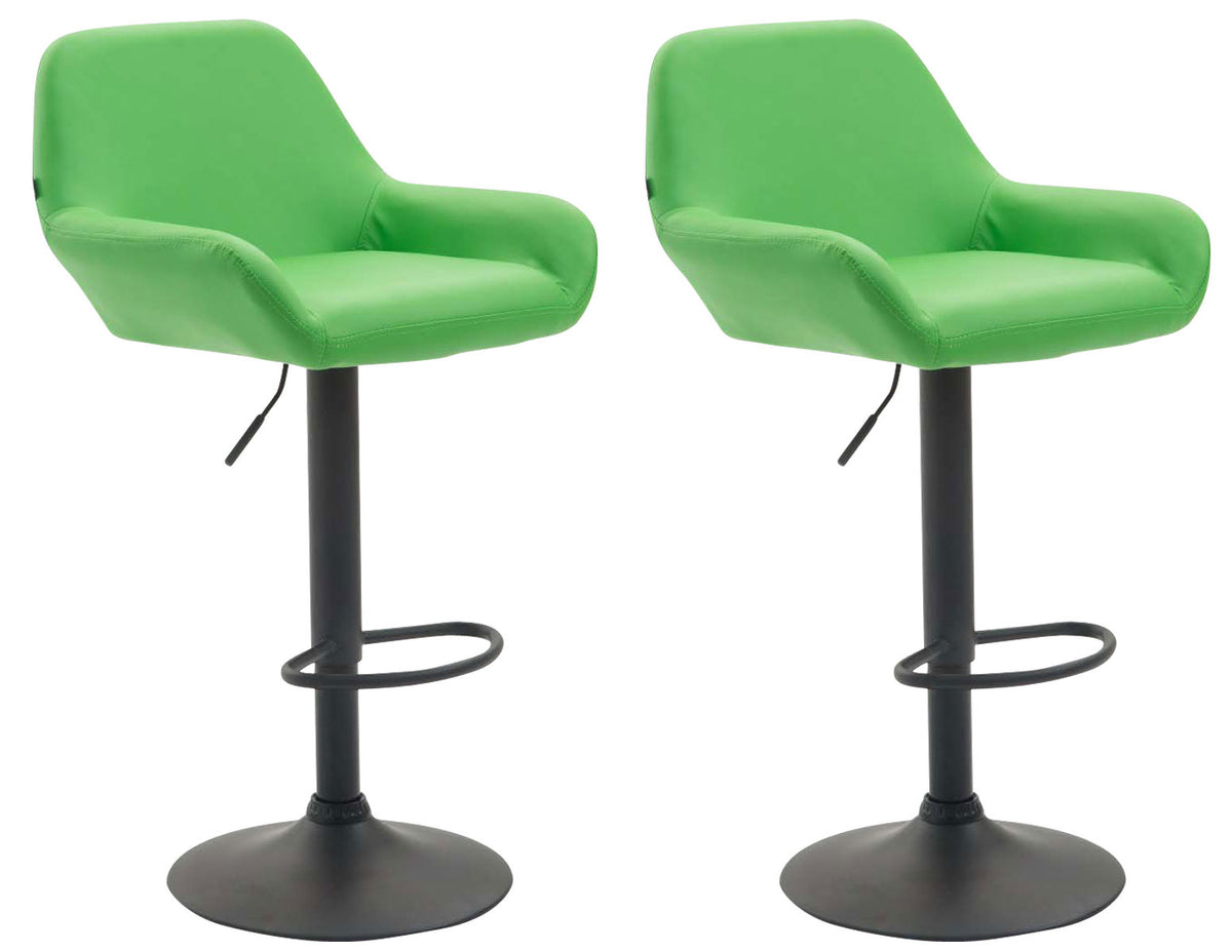 2er Set Barhocker Braga Kunstleder schwarz – Ansicht 13