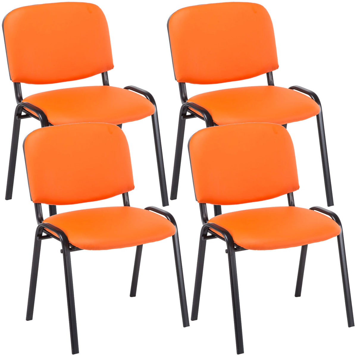 4er Set Besucherstuhl Ken Kunstleder – Ansicht 13