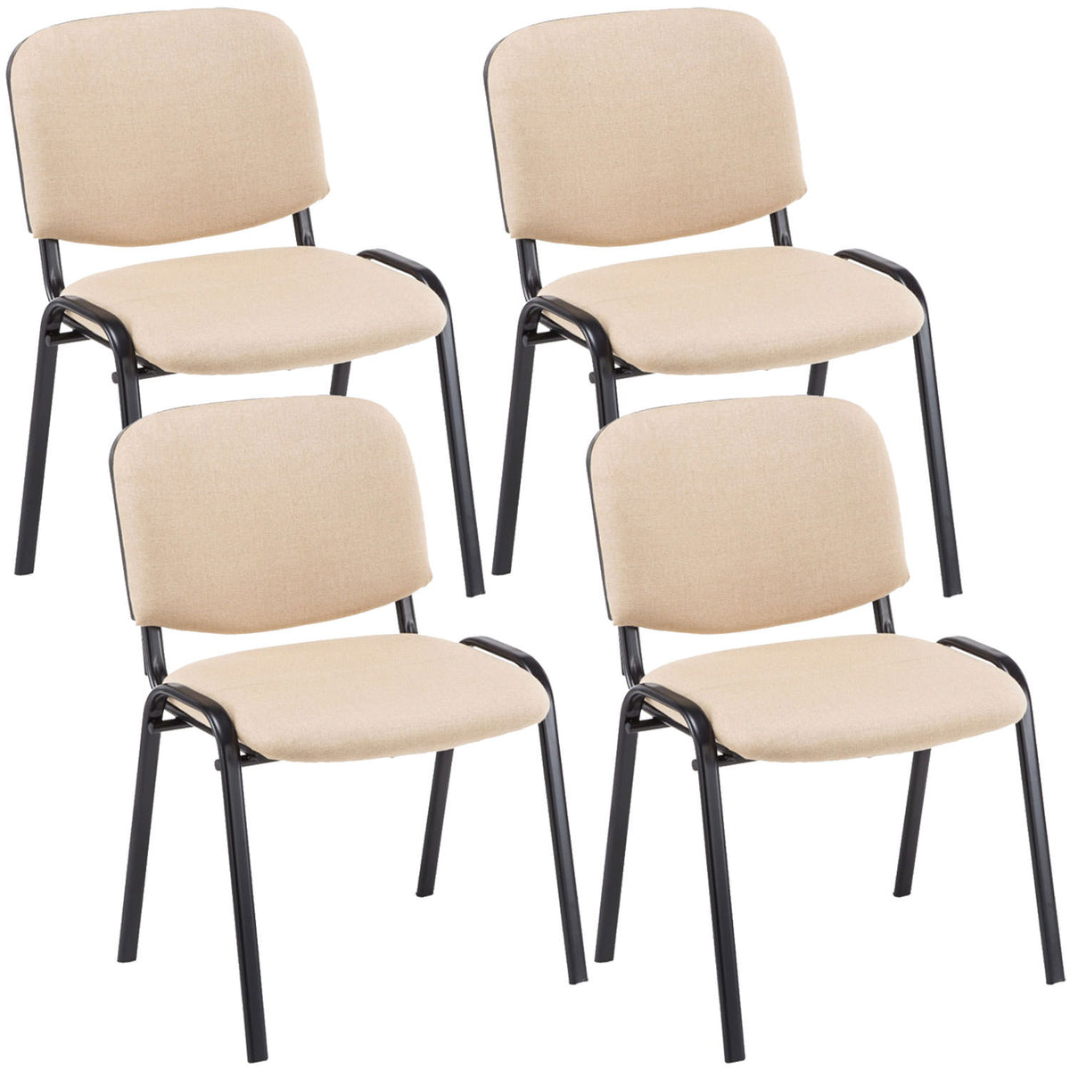 4er Set Besucherstuhl Ken Stoff – Ansicht 7