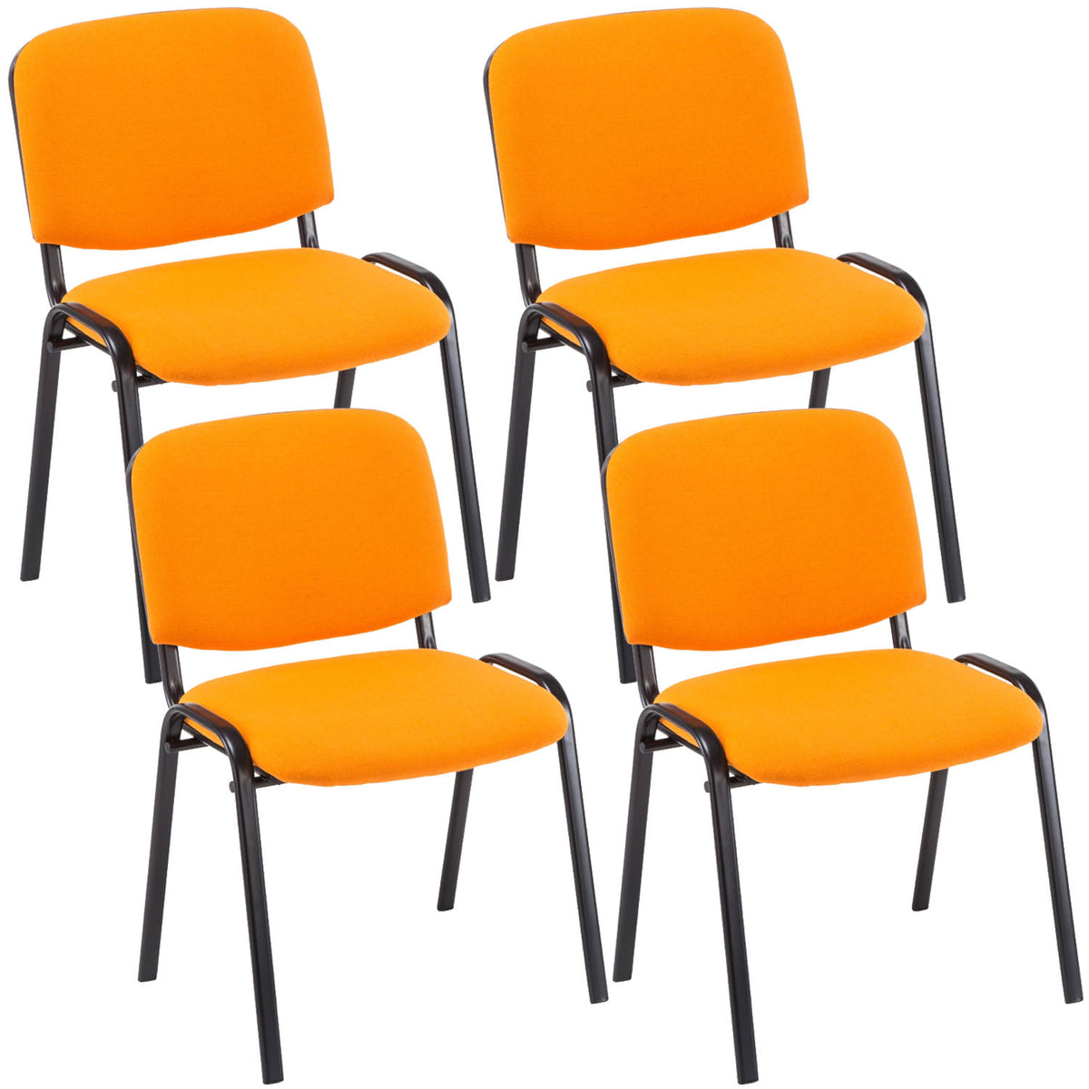 4er Set Besucherstuhl Ken Stoff – Ansicht 16