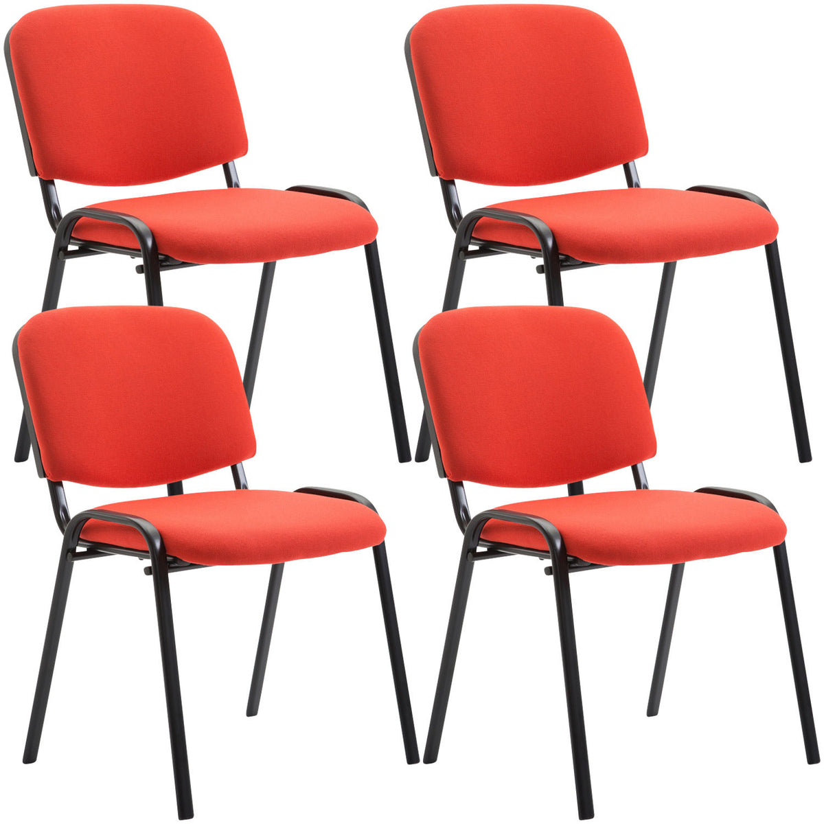 4er Set Besucherstuhl Ken Stoff – Ansicht 19
