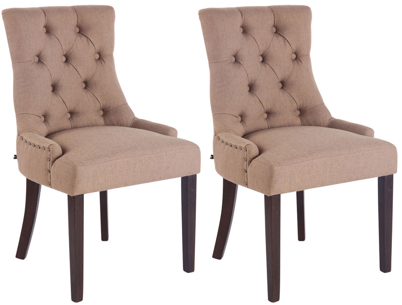 2er Set Esszimmerstuhl Aberdeen Stoff antik
