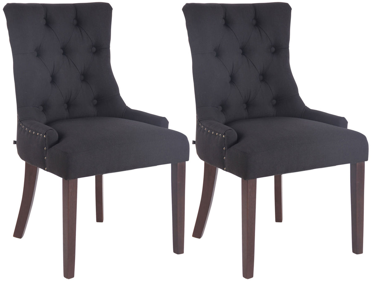 2er Set Esszimmerstuhl Aberdeen Stoff antik – Ansicht 6