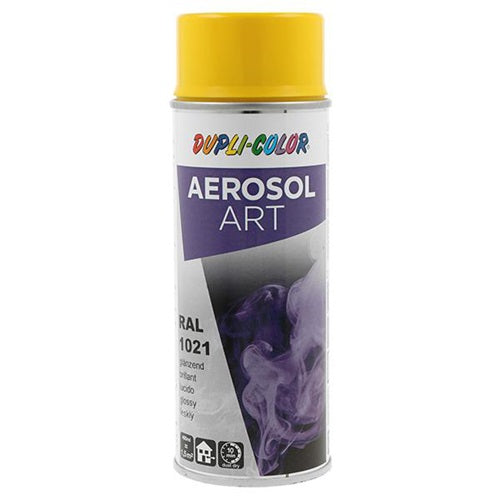Buntlackspray AEROSOL Art rapsgelb glänzend RAL 1021 400 ml Spraydose DUPLI-COLOR