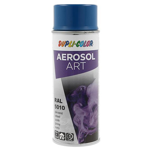 Buntlackspray AEROSOL Art enzianblau glänzend RAL 5010 400 ml Spraydose DUPLI-COLOR