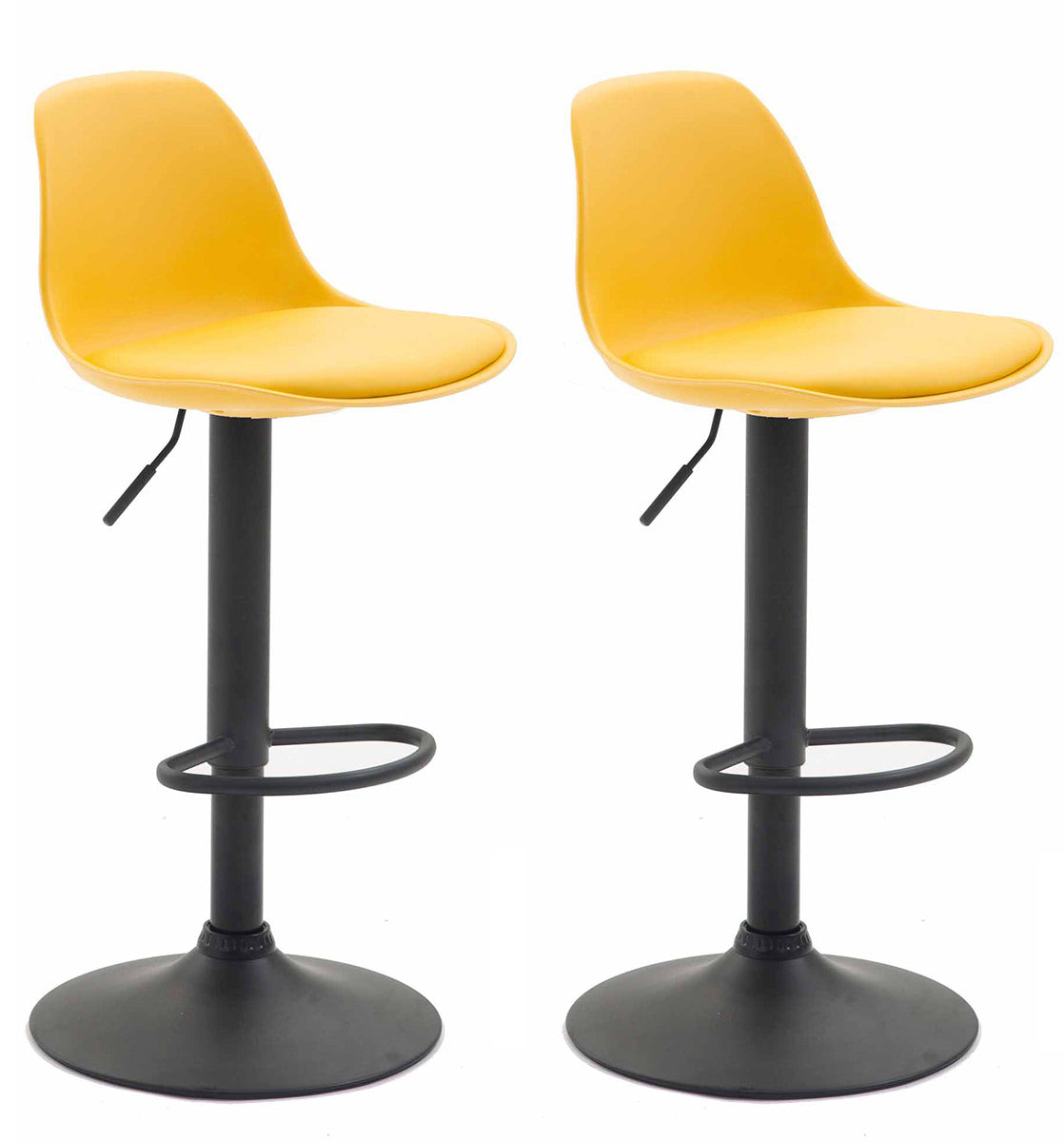 2er Set Barhocker Kiel Kunststoff schwarz – Ansicht 4