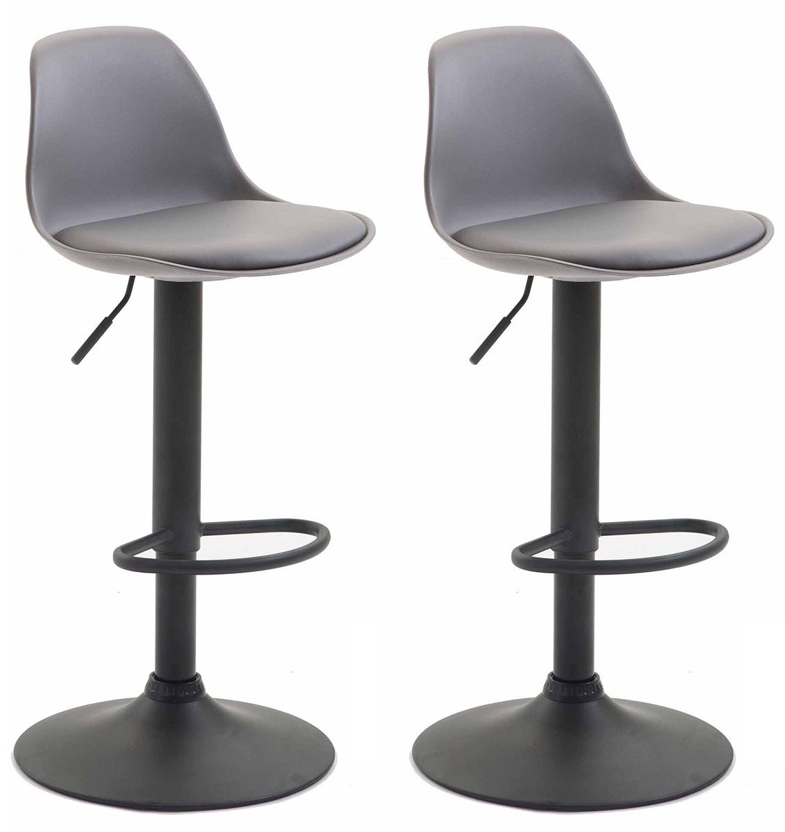 2er Set Barhocker Kiel Kunststoff schwarz – Ansicht 16