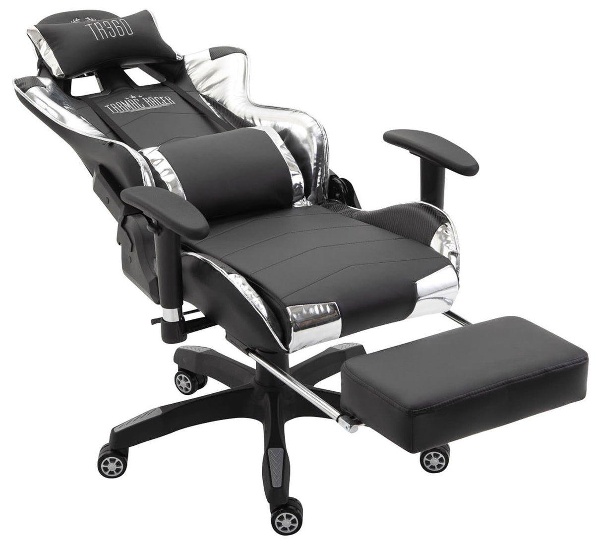 Racing Bürostuhl Turbo mit Fußablage glanz – Ansicht 12