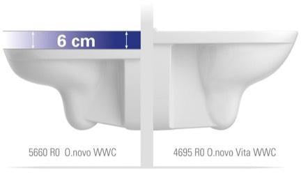 V&B Wand-WC ViCare ti 360x595mm spülrandl DirectFlush we weiß VILLEROY & BOCH – Ansicht 3