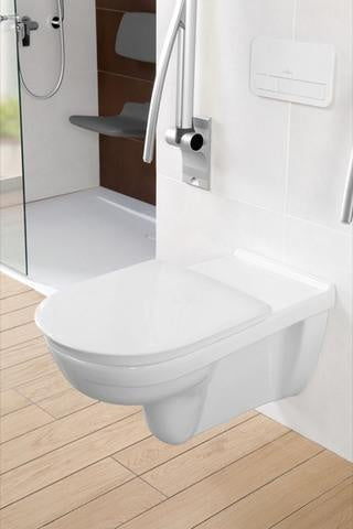 V&B WC-Sitz ViCare Scharn a ES SC Funkt we AntiBac weiß AntiBac VILLEROY & BOCH – Ansicht 3