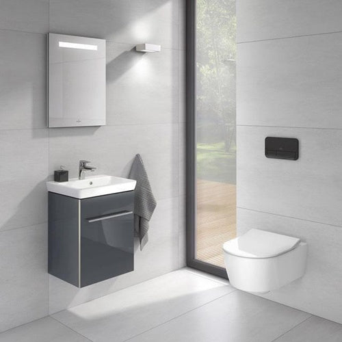 VB Handwaschbecken Avento 450x370x180mm Rechteck Weiß Alpin CeramicPlus – Ansicht 3