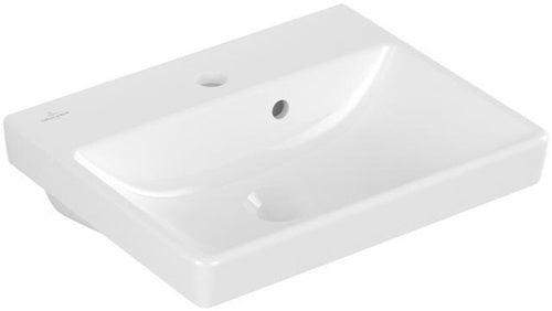 V&B Handwaschbecken AVENTO 450x370mm m ÜL we Alpin weiß Alpin VILLEROY & BOCH