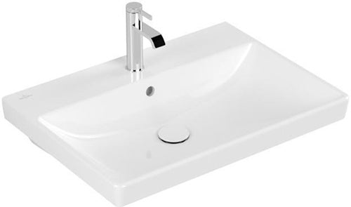 VB Waschbecken Avento 650x470x180mm Rechteck Weiß Alpin