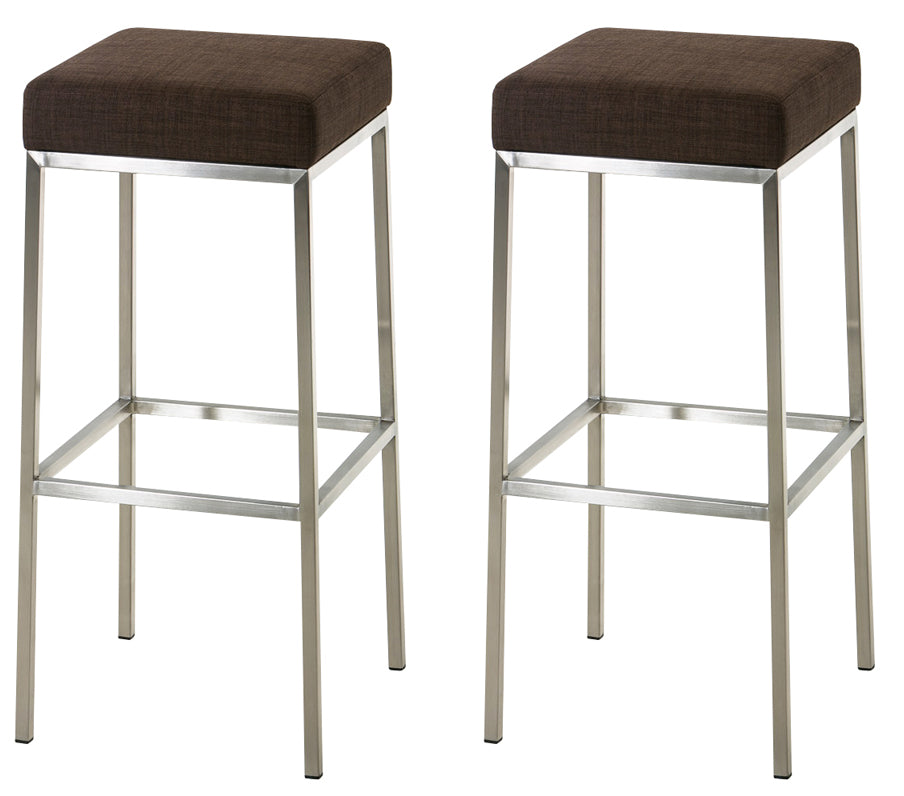 2er Set Barhocker Montreal 85 Stoff edelstahl – Ansicht 18