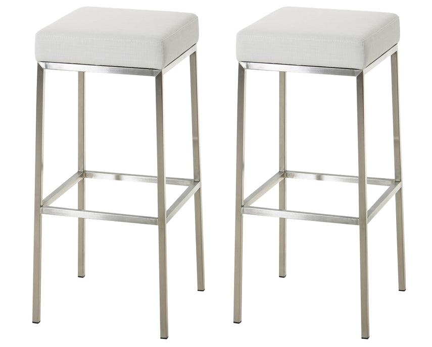 2er Set Barhocker Montreal 80 Stoff edelstahl – Ansicht 19