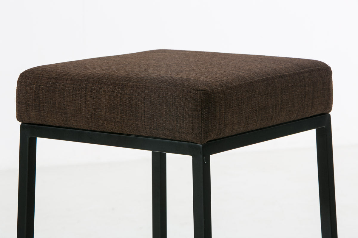 2er Set Barhocker Montreal 80 Stoff schwarz – Ansicht 4
