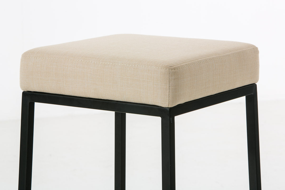 2er Set Barhocker Montreal 80 Stoff schwarz – Ansicht 10