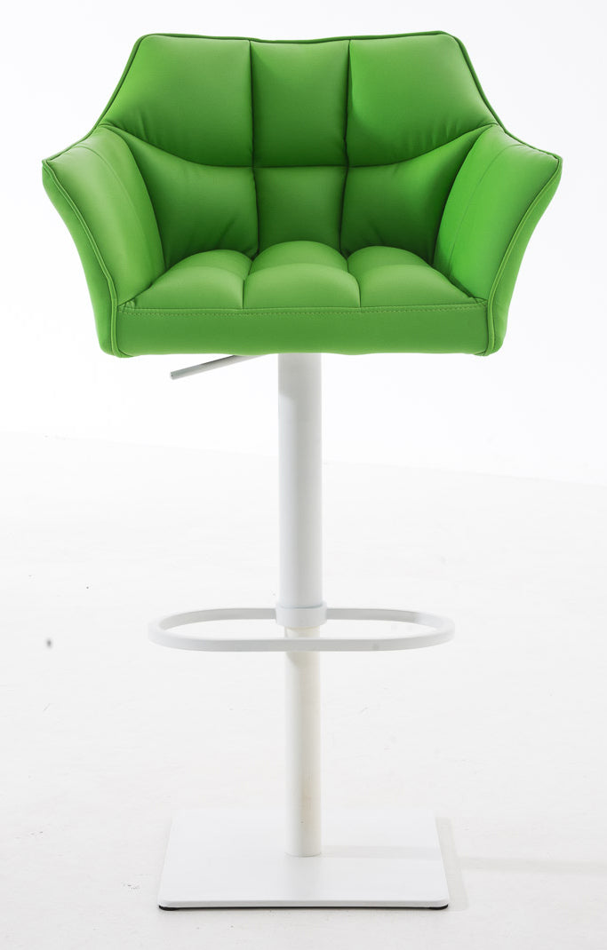 2er Set Barhocker Damaso Kunstleder weiß – Ansicht 3