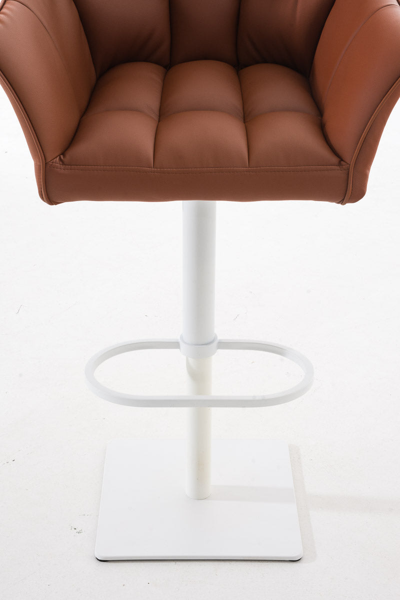 2er Set Barhocker Damaso Kunstleder weiß – Ansicht 16
