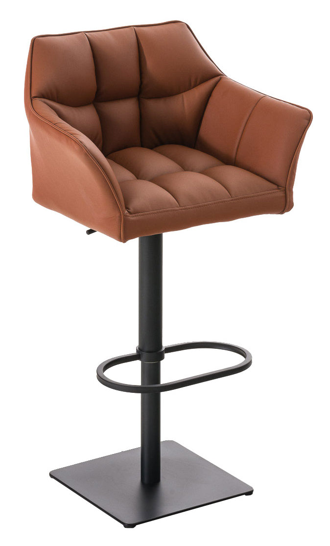 2er Set Barhocker Damaso Kunstleder schwarz – Ansicht 2