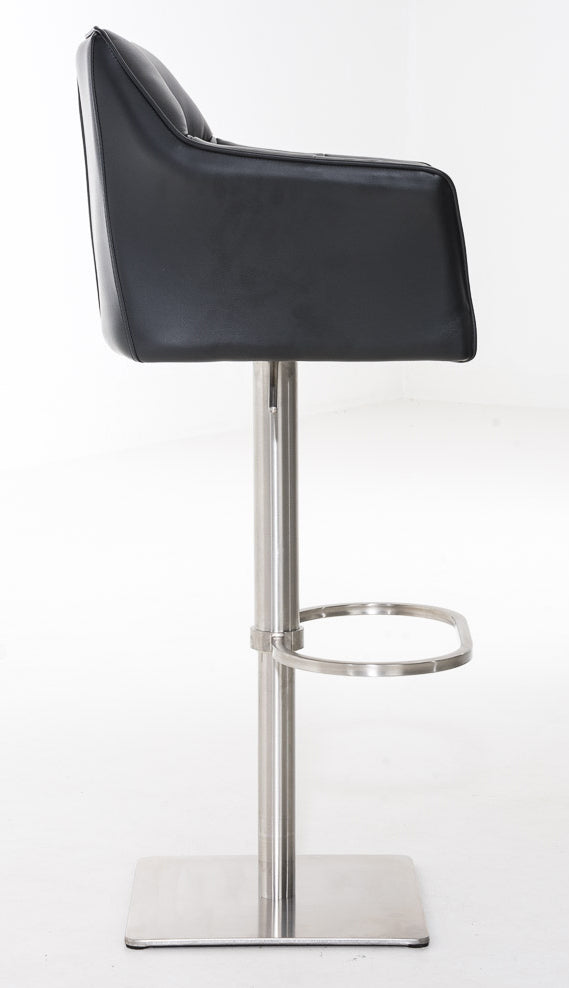 2er Set Barhocker Damaso Kunstleder edelstahl – Ansicht 13