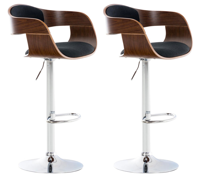 2er Set Barhocker Kingston C Stoff