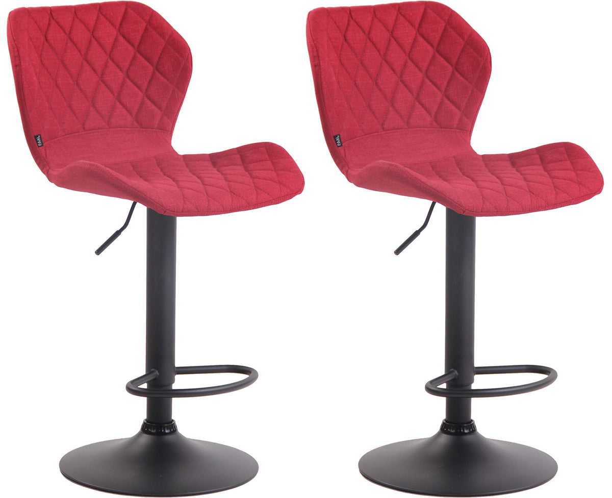 2er Set Barhocker Cork Stoff schwarz