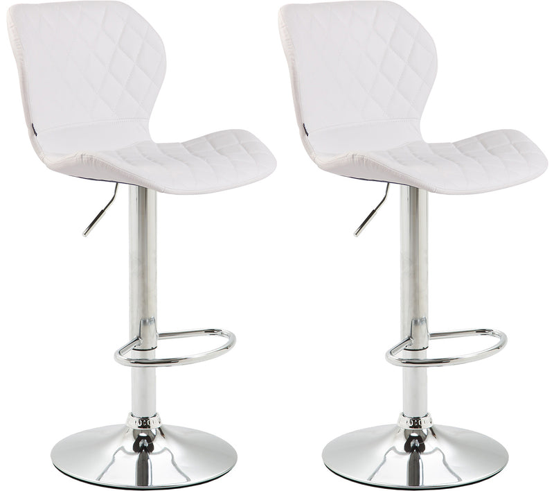 2er Set Barhocker Cork Kunstleder chrom