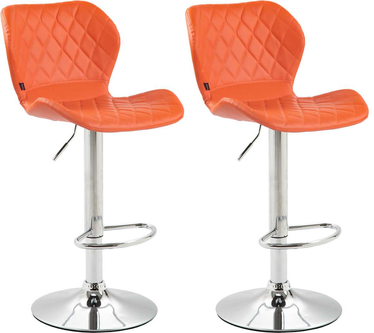 2er Set Barhocker Cork Kunstleder chrom – Ansicht 11
