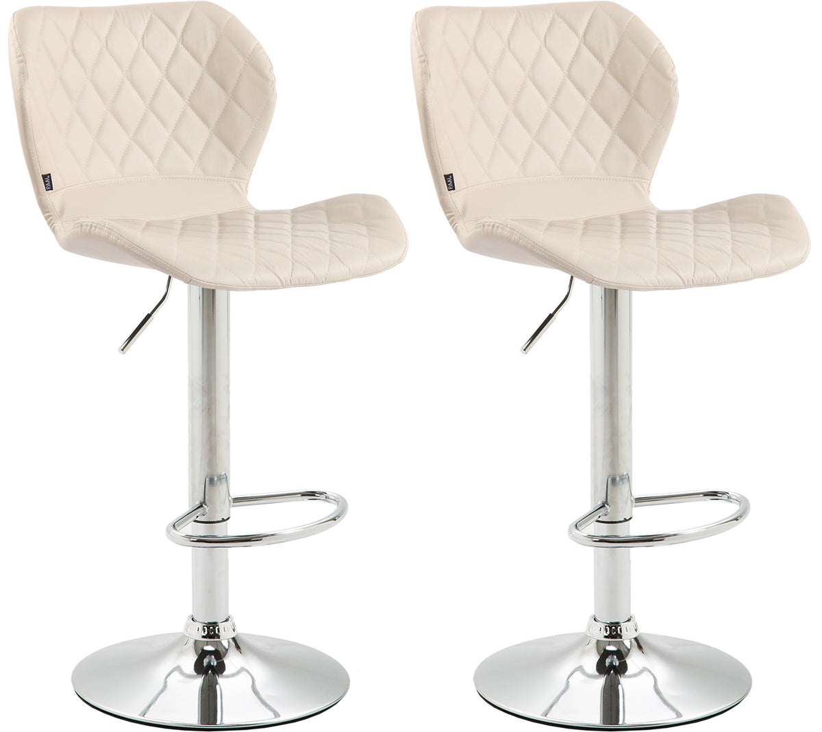 2er Set Barhocker Cork Kunstleder chrom – Ansicht 16