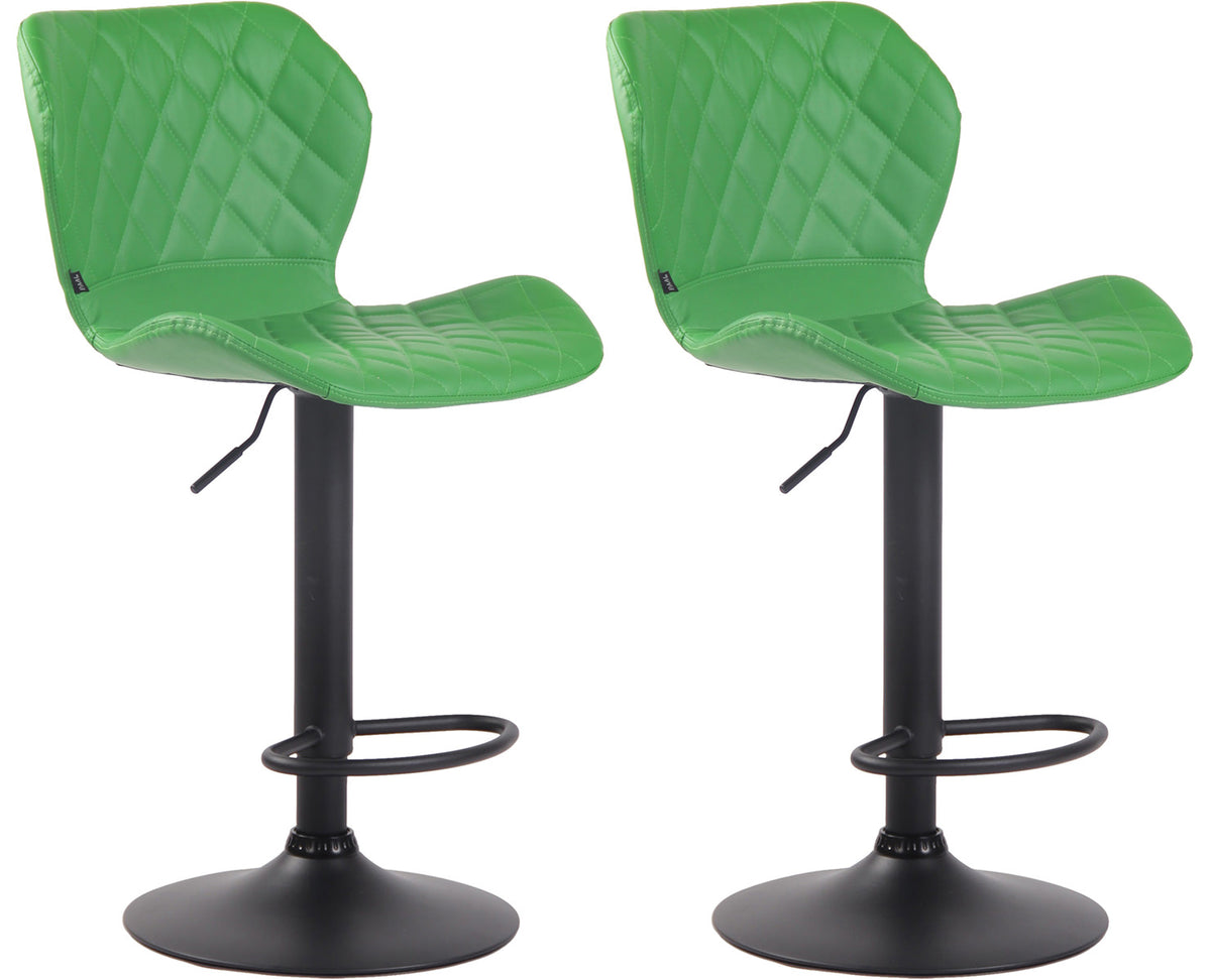 2er Set Barhocker Cork Kunstleder schwarz – Ansicht 6