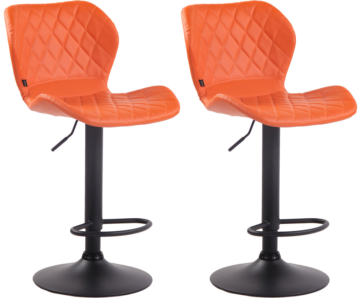 2er Set Barhocker Cork Kunstleder schwarz – Ansicht 11