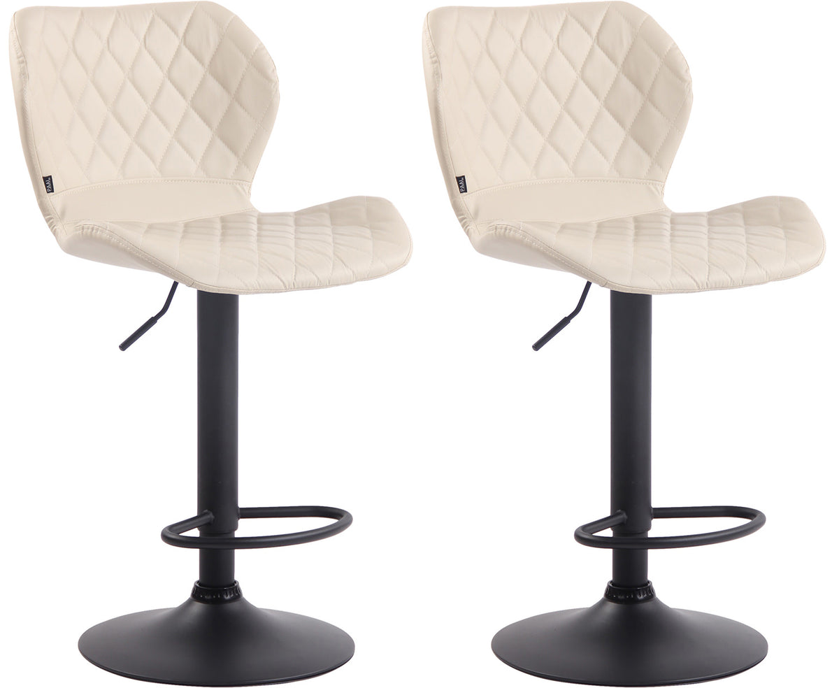 2er Set Barhocker Cork Kunstleder schwarz – Ansicht 16