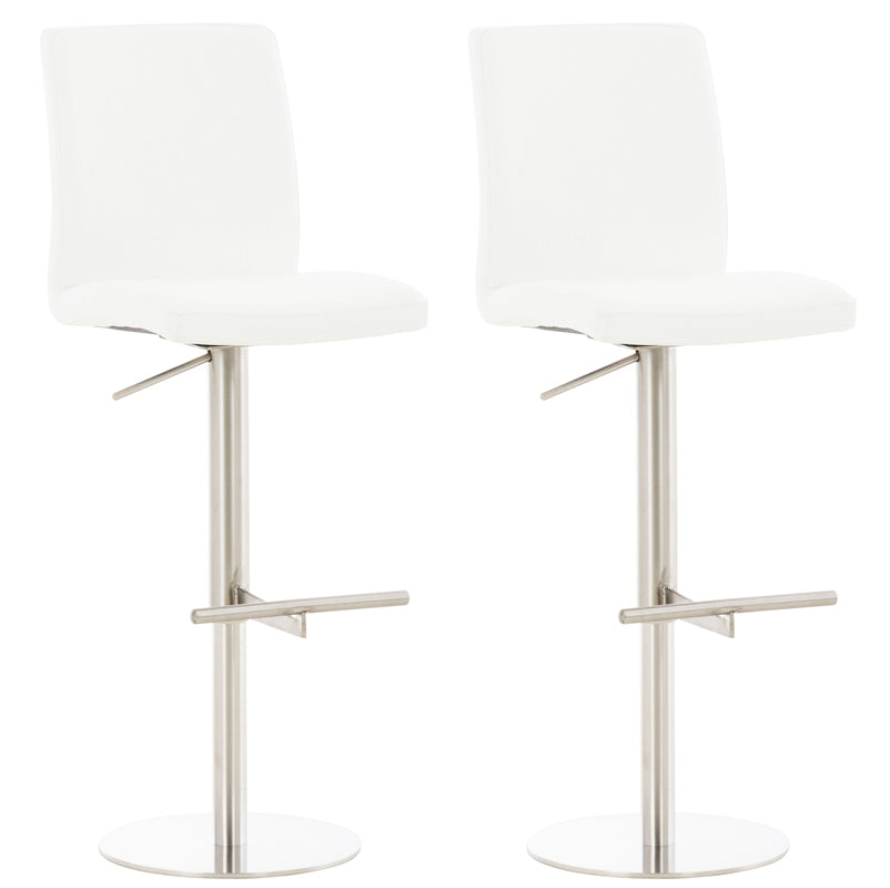 2er Set Barhocker Cadiz Kunstleder edelstahl – Ansicht 18