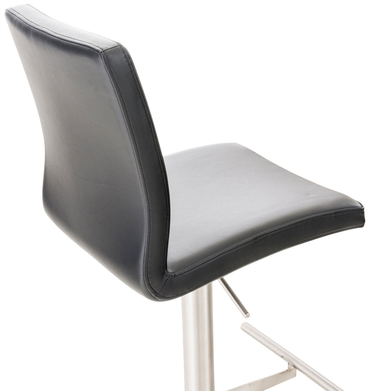 2er Set Barhocker Cadiz Kunstleder edelstahl – Ansicht 4
