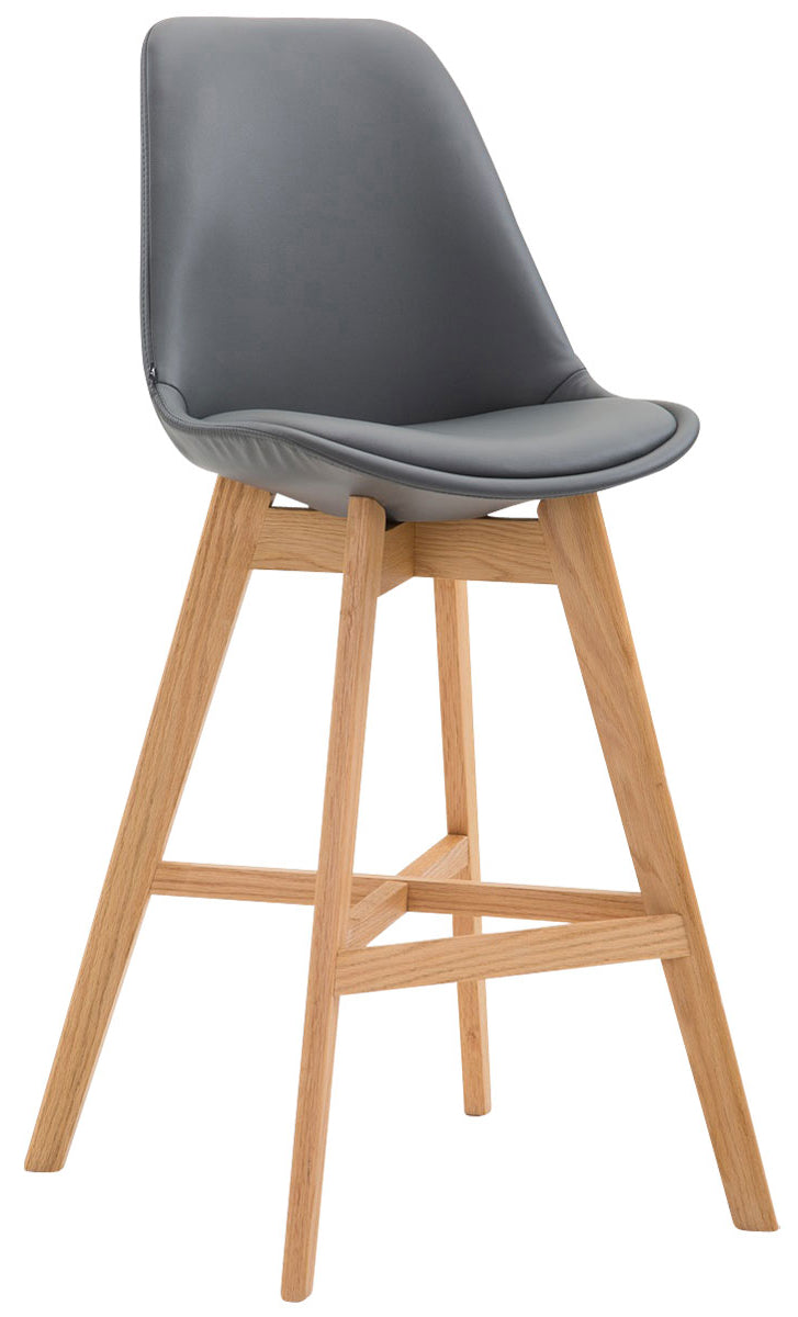 2er Set Barhocker Cannes Kunstleder natura – Ansicht 7