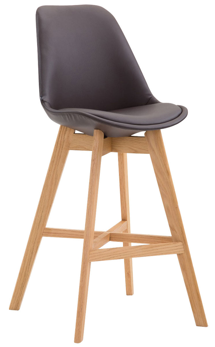 2er Set Barhocker Cannes Kunstleder natura – Ansicht 12