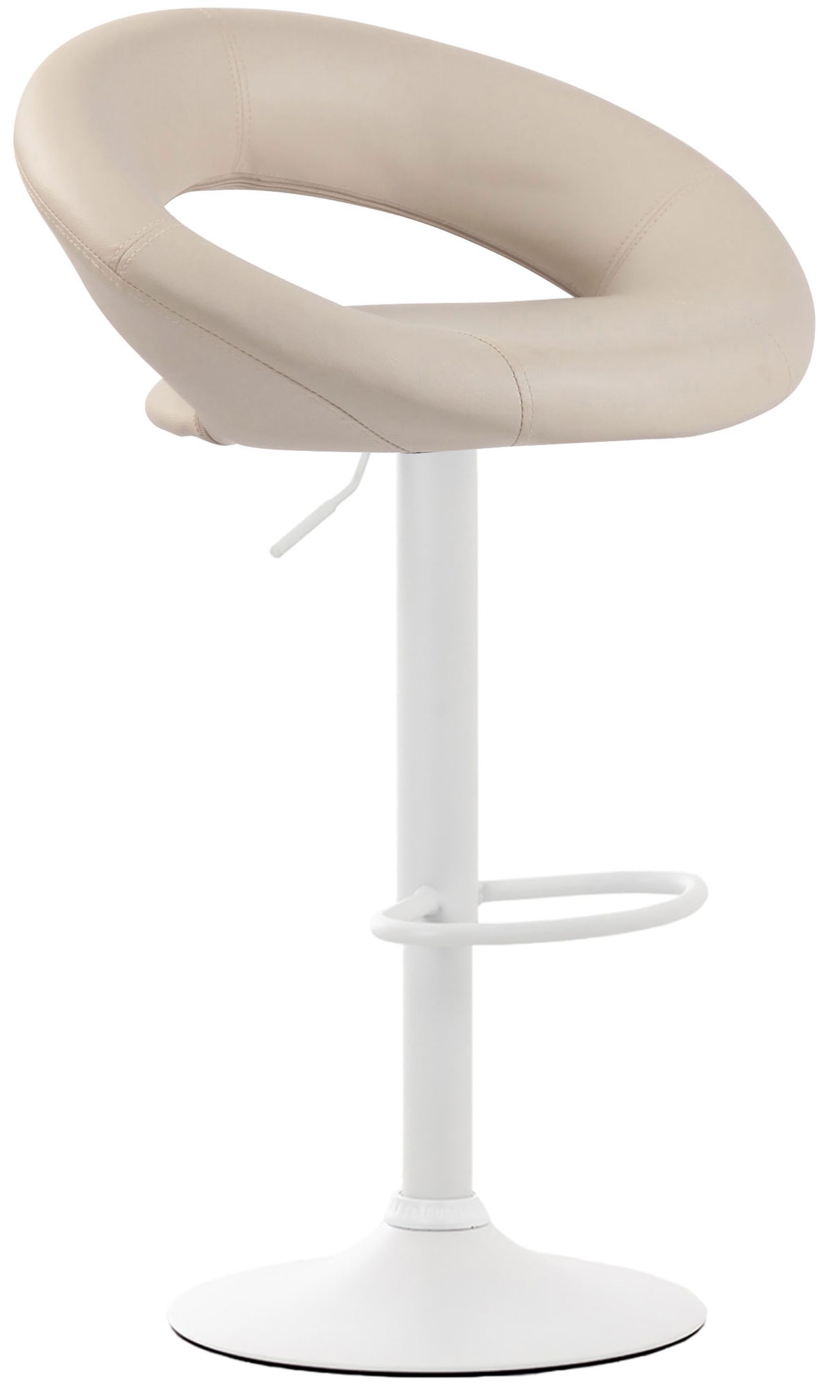 Barhocker Olinda Kunstleder weiß – Ansicht 8