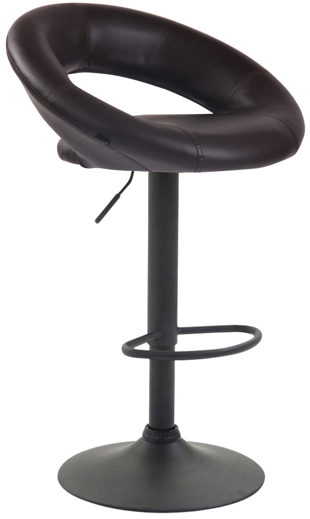 Barhocker Olinda Kunstleder schwarz