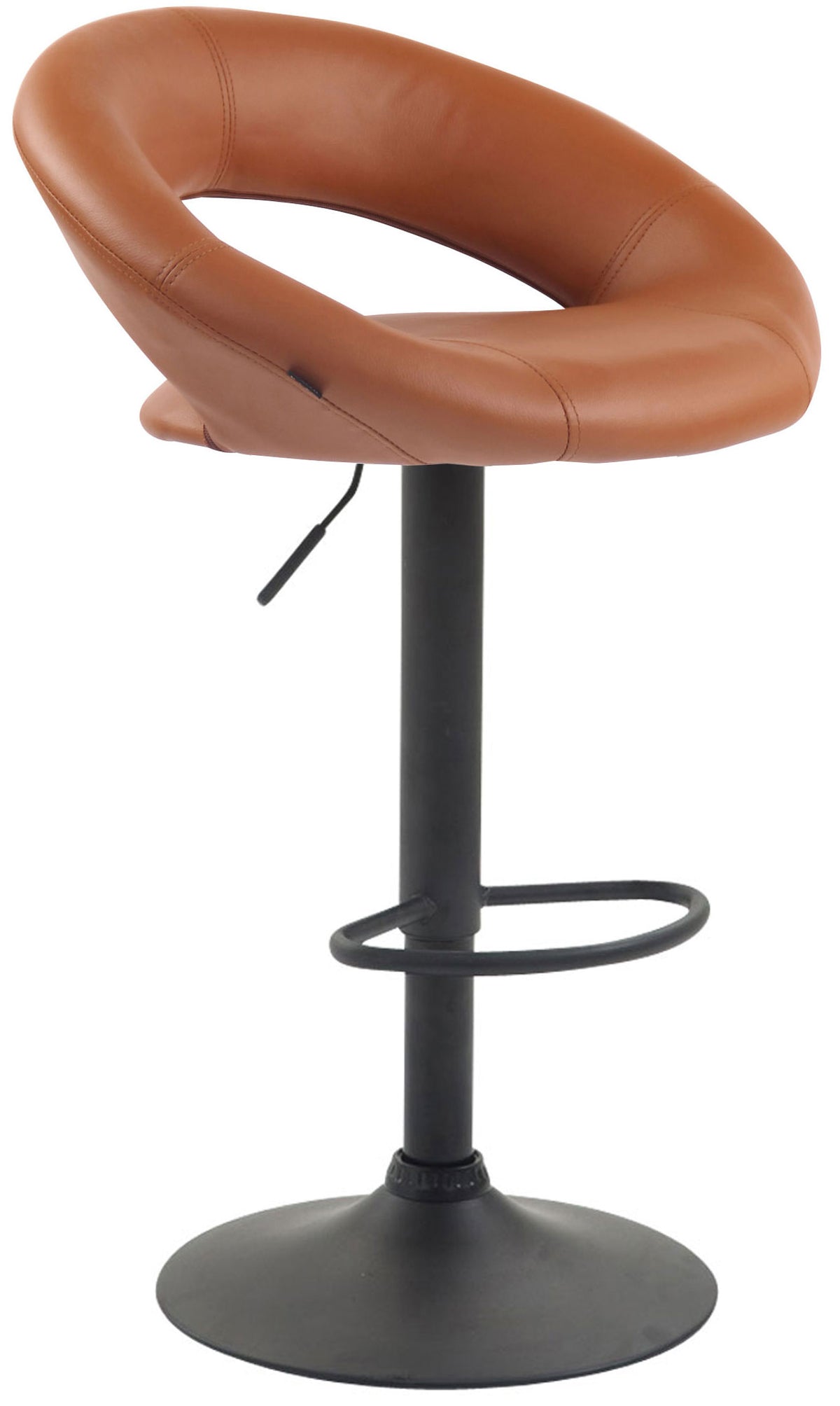 Barhocker Olinda Kunstleder schwarz – Ansicht 6