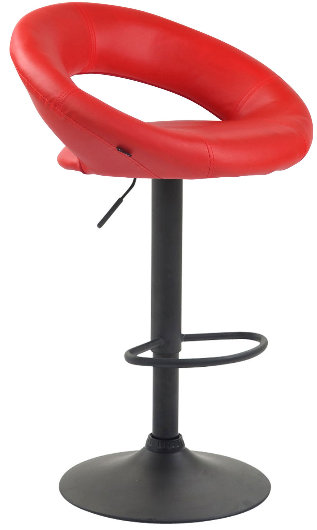 Barhocker Olinda Kunstleder schwarz – Ansicht 7