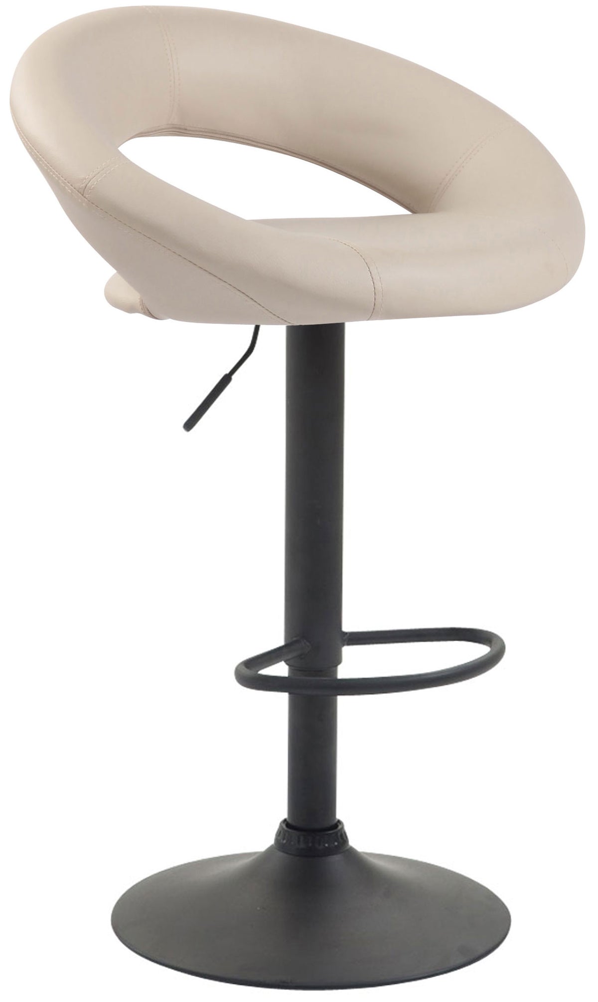 Barhocker Olinda Kunstleder schwarz – Ansicht 8